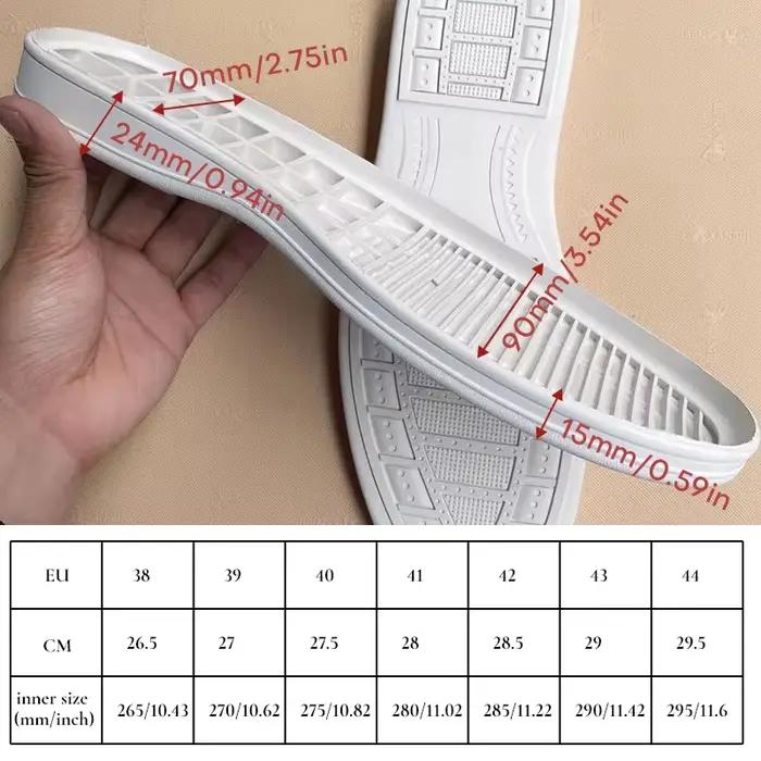 Semelles de chaussures en caoutchouc coordonnantes pour hommes
