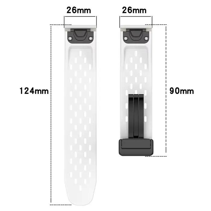 Pour Garmin Fenix 8 7 6 5 3 instinct 2X 3 solaire AMOLED Forerunner 965 955 945 935 22 26mm bracelet en Silicone respirant à dégagement rapide