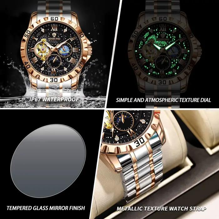 Montres mécaniques BINBOND pour hommes