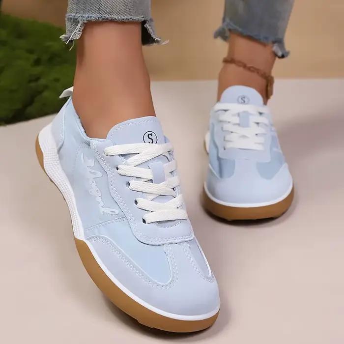 Chaussures Vulcanisées Femme Printemps 2026 – Baskets de Course et de Sport Tendance Beige à Semelle Basse – Promotion Qualité Supérieure