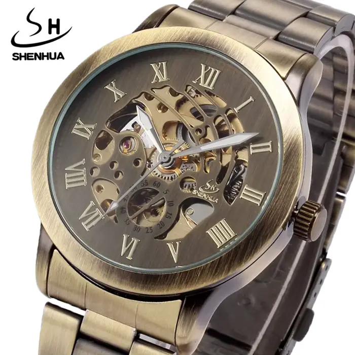 Montres-bracelets mécaniques rétro pour hommes