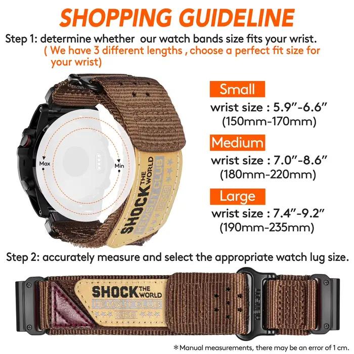 Hemsut-Bracelet de montre Club robuste Garmin