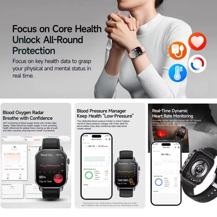 Nouvelle Montre Connectée 2026 pour Hommes et Femmes : Diagnostic ECG