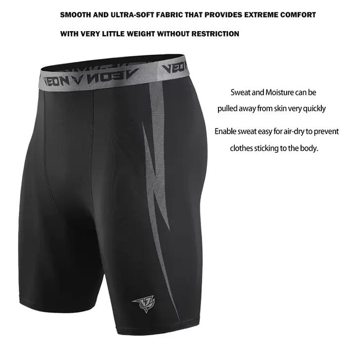 Veidoorn short de Compression sous-vêtements pour hommes Spandex course entraînement athlétique Leggings sport