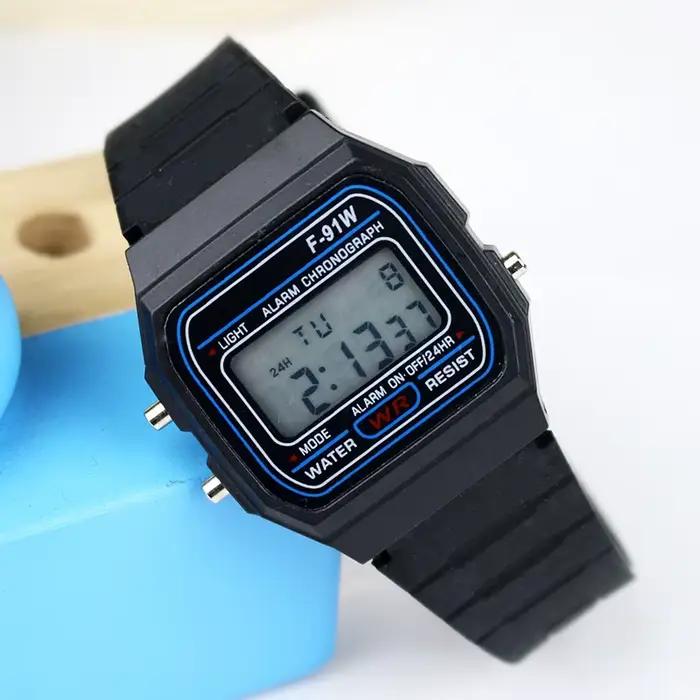Sport montres numériques Enfant garçons bracelet en Silicone filles Montre électronique chronographe alarme mignon