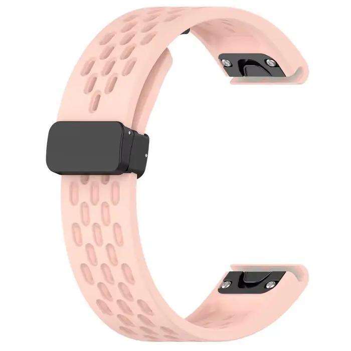 Pour Garmin Fenix 8 7 6 5 3 instinct 2X 3 solaire AMOLED Forerunner 965 955 945 935 22 26mm bracelet en Silicone respirant à dégagement rapide
