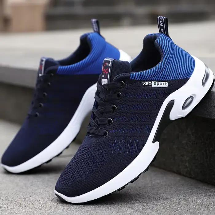 Chaussures de course respirantes coordonnantes pour hommes, coupe basse, chaussures de marche en plein air décontractées, semelle souple, nouveau, printemps