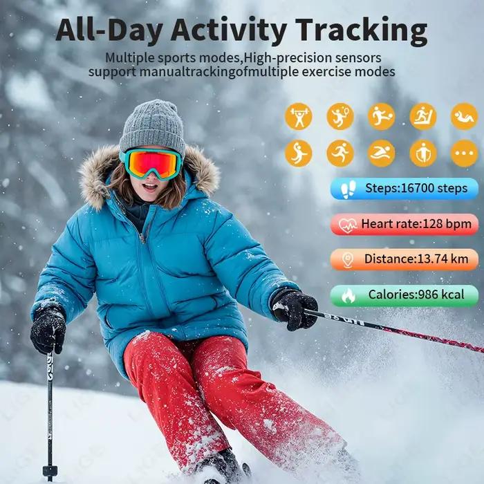 ECG PPG sans écran montre intelligente sport en plein air Fitness moniteur de fréquence cardiaque 1ATM étanche hommes Bracelet intelligent pour Andrio IOS nouveau