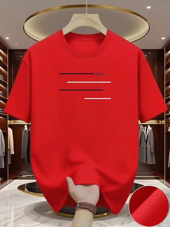 T-shirt de course à col rond pour homme - Haut léger