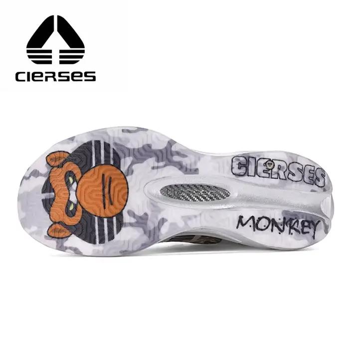 Chaussures de course CIERSES Air Cushion Full Palm Carbon Plate pour hommes