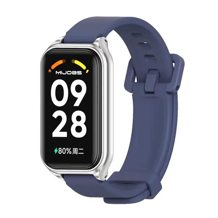 Bracelet en silicone pour Xiaomi Smart Band 8 9 Active Strap avec ajustement facile pour homme et femme pour entraînement intense et activités quotidiennes