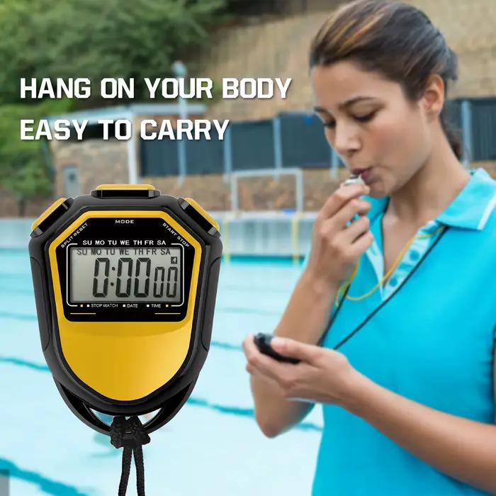 Chronomètre numérique étanche avec sangle pour la natation