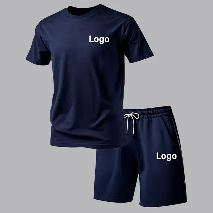 Ensemble de sport personnalisable t-shirt et short léger et respirant pour hommes styles décontractés occasions quotidiennes