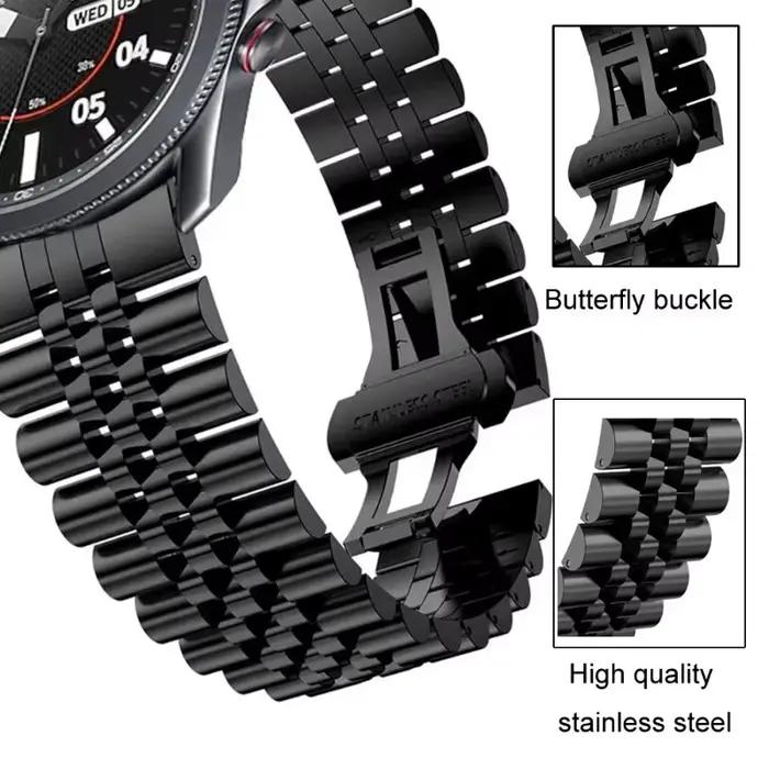 Bracelet en acier inoxydable de 22mm pour Suunto 5 Peak/9 Peak Pro DLC