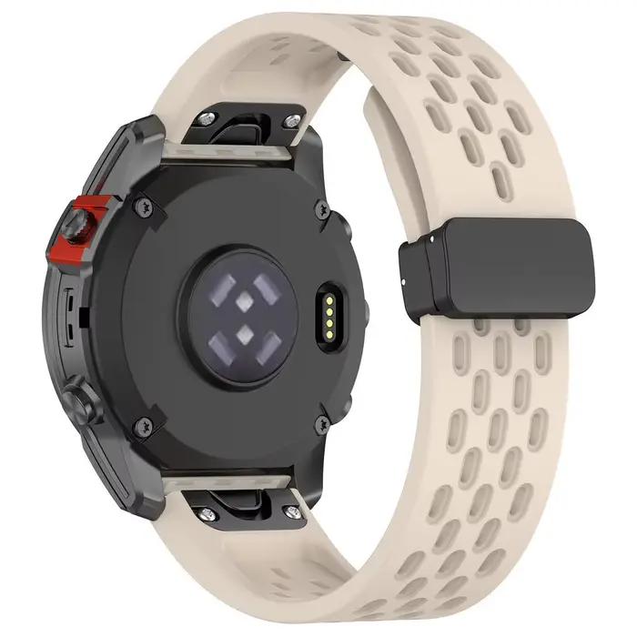 Pour Garmin Fenix 8 7 6 5 3 instinct 2X 3 solaire AMOLED Forerunner 965 955 945 935 22 26mm bracelet en Silicone respirant à dégagement rapide