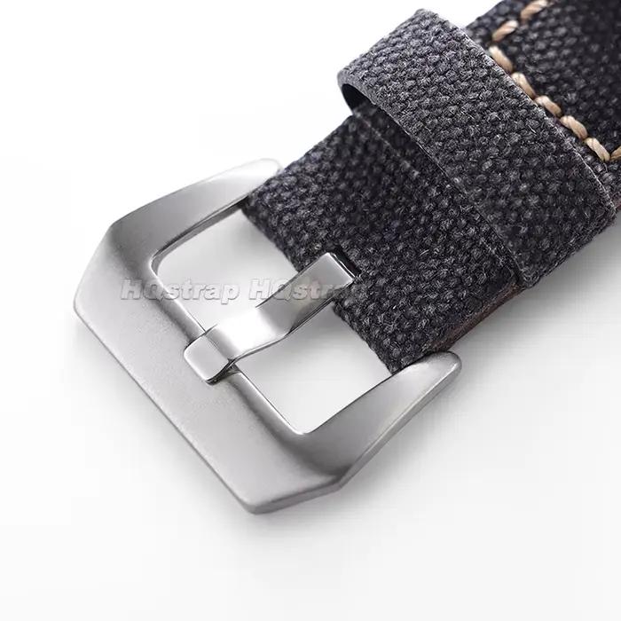 Bracelet de montre vintage en toile respirante 20mm 22mm 24mm