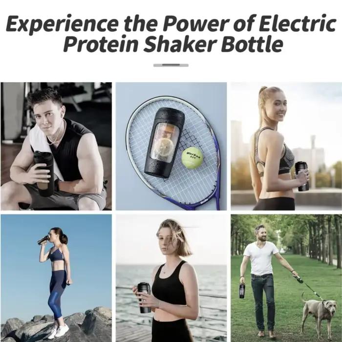 Bouteille de Whey Shaker Électrique Portable USB