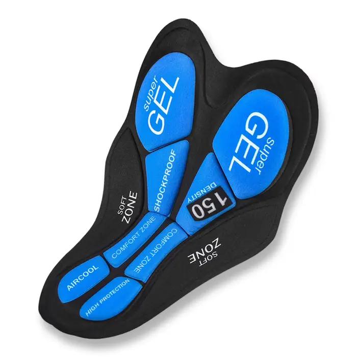 Short de Cyclisme Rembourré en Gel pour Homme et Femme, Sous-Vêtement Confortable et Absorbant les Chocs