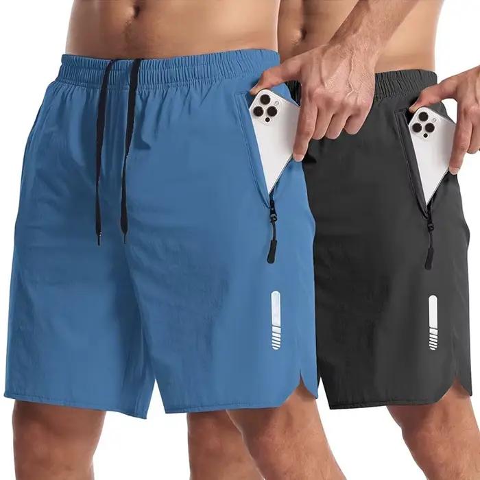 Short de Sport pour Hommes en Nylon et Élasthanne Polyvalent pour Running, Yoga, Plage et Autres Occasions Spéciales