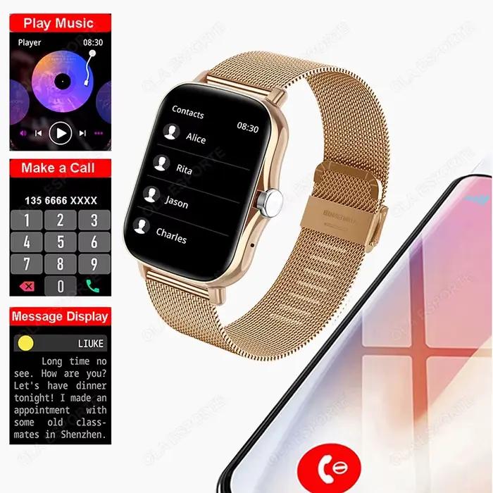 2025 nouvelle montre intelligente hommes femmes cadeaux 1.83 ''écran tactile complet Sport Fitness Tracker Smartwatch