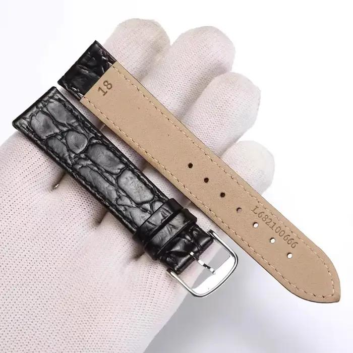 Bracelet de montre en cuir véritable pour accessoires Longines bracelets