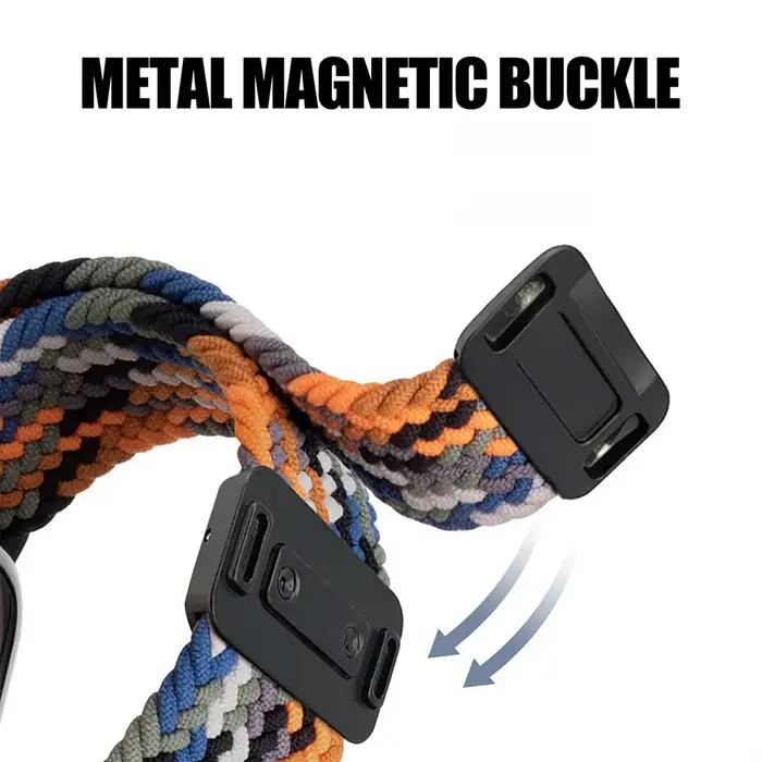 Bracelet de montre en nylon tressé pour WHOOP 5.0/4.0/3.0, bracelet doux au toucher avec fermoir magnétique, respirant, pour homme et femme, idéal pour occasions quotidiennes et spéciales
