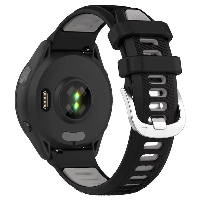 Nouveau bracelet de montre en Silicone de 20mm pour Garmin Forerunner 165 / 245 / 645 / 158 / Vivoactive 3 / 5
