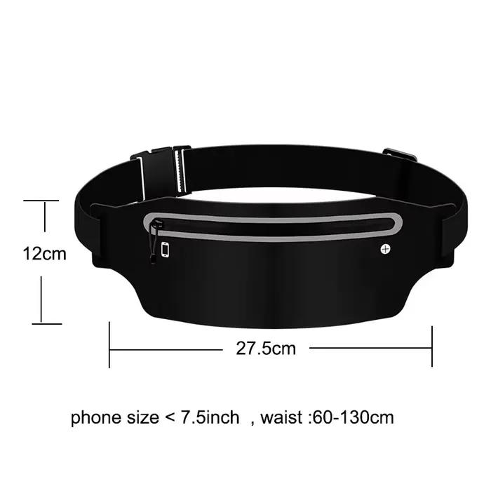Sac de taille avec ceinture de course, sac banane de sport pour femmes et hommes, pochette étanche pour téléphone, sacs banane, accessoires de course