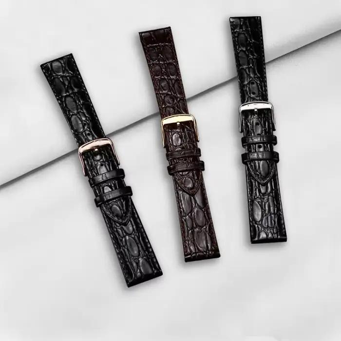 Bracelet de montre en cuir véritable pour accessoires Longines bracelets