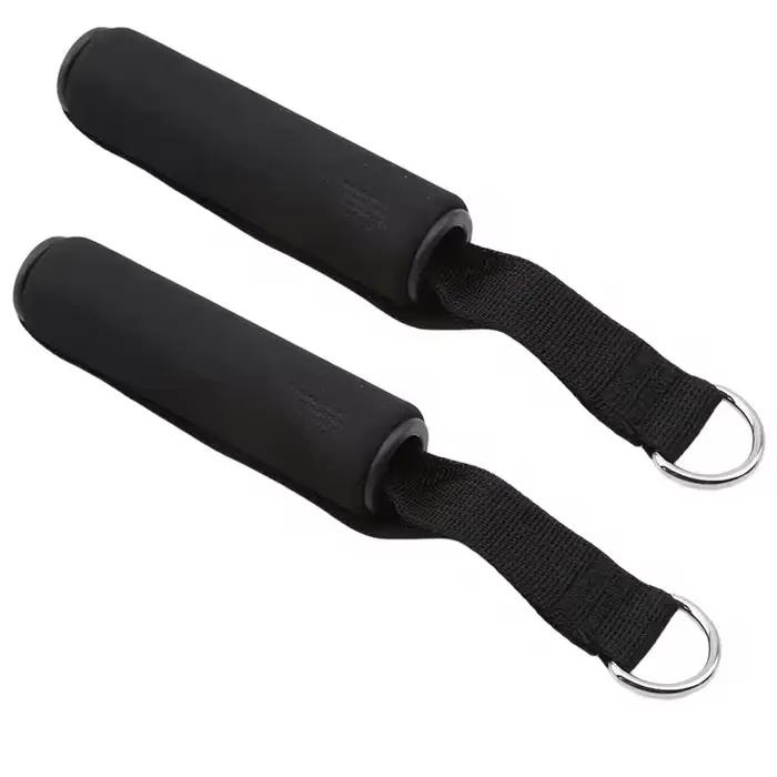 Poignée de gymnastique poignées en mousse Extra larges pour Fitness Crossfit levage traction entraînement robuste anneau en D tirer corde câble Tube accessoires