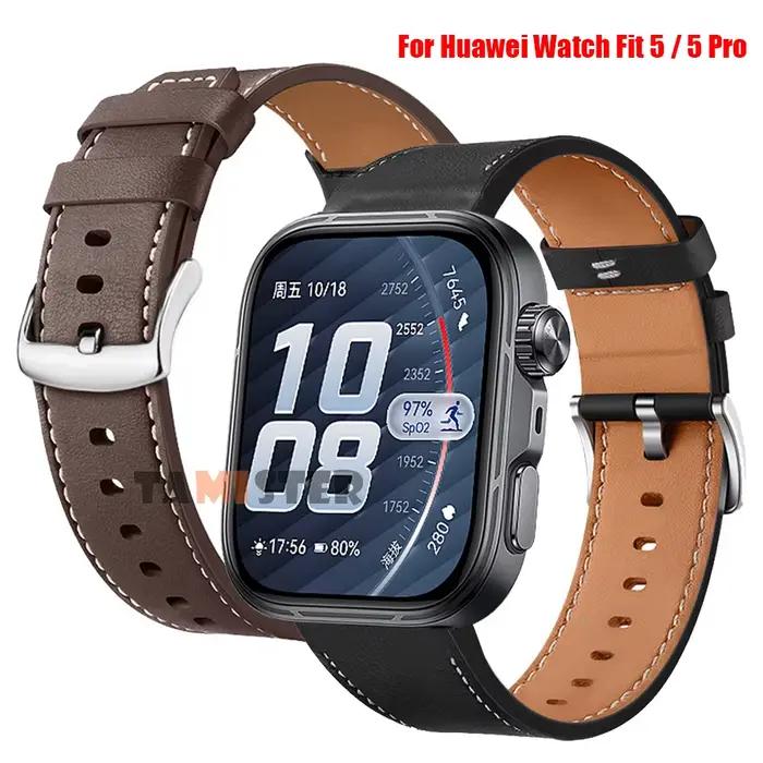 Bracelet de remplacement en cuir pour Huawei Watch Fit 5 5 Pro
