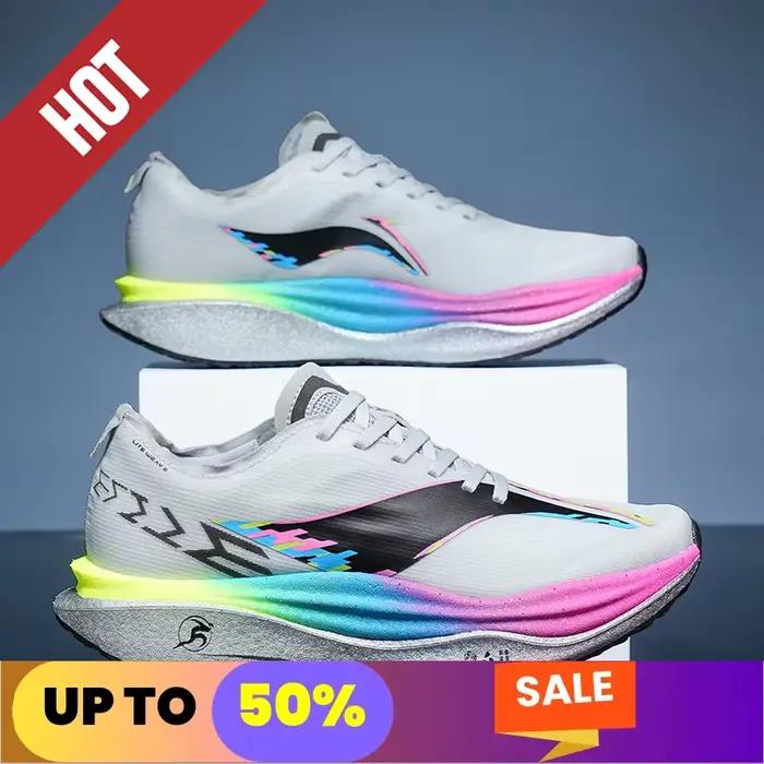 Chaussures de course pour hommes avec plaque en carbone, spéciales marathon, respirantes, légères, confortables, antidérapantes, baskets de loisirs, chaussures tout-terrain