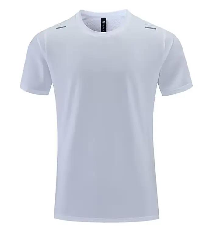 LOGO personnalisé T-shirts de sport pour hommes chemise de Jogging Fitness entraînement vêtements de sport décontracté en plein air course à manches courtes T-shirt
