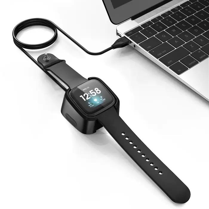 Chargeur USB pour montre connectée Fitbit Versa 2, câble de chargement pour Fitbit Versa 2, support de chargement, accessoires pour montre connectée
