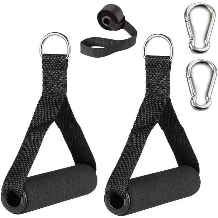 Poignée de gymnastique poignées en mousse Extra larges pour Fitness Crossfit levage traction entraînement robuste anneau en D tirer corde câble Tube accessoires