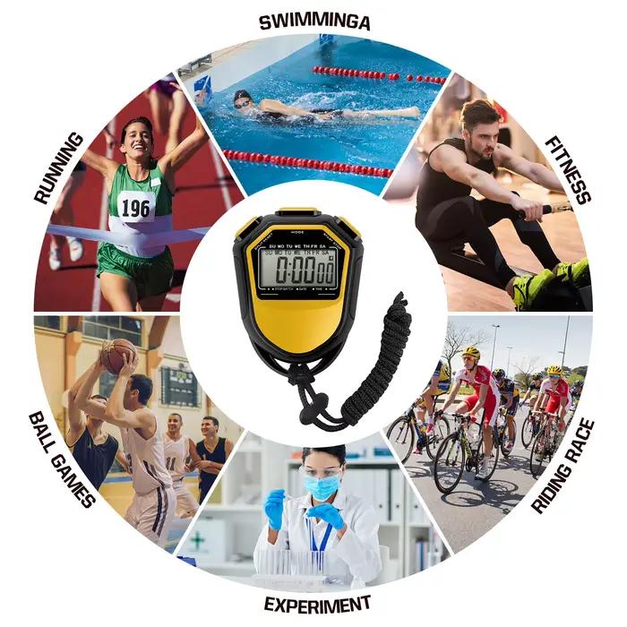 Chronomètre numérique étanche avec sangle pour la natation