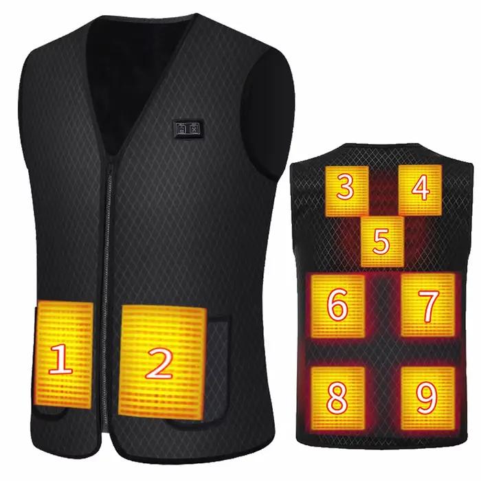 Gilet chauffant hommes femmes vestes chauffantes électriques vêtements de sport manteau