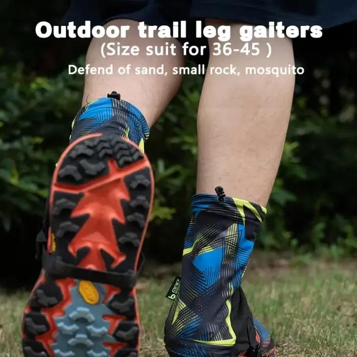 MAP BROTHER F1001 guêtres de course hautes en plein air couvre-chaussures de protection anti-sable pour Triathlon Marathon randonnée réfléchissant