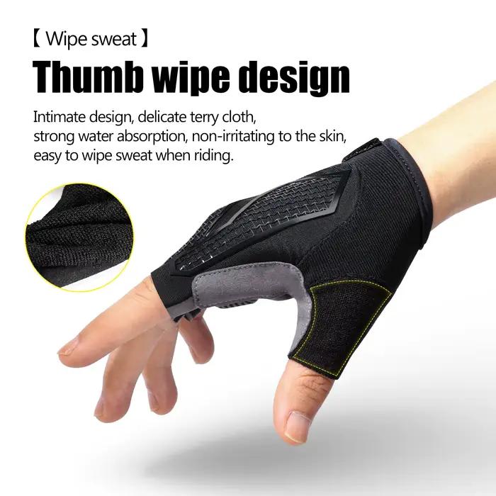 Demi-doigt cyclisme en plein air anti-dérapant Anti-transpiration hommes femmes demi doigt gants respirant Anti choc