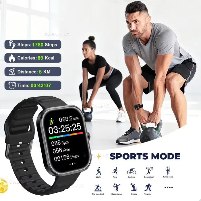 Nouvelle montre connectée pour hommes et femmes - Écran tactile HD 2
