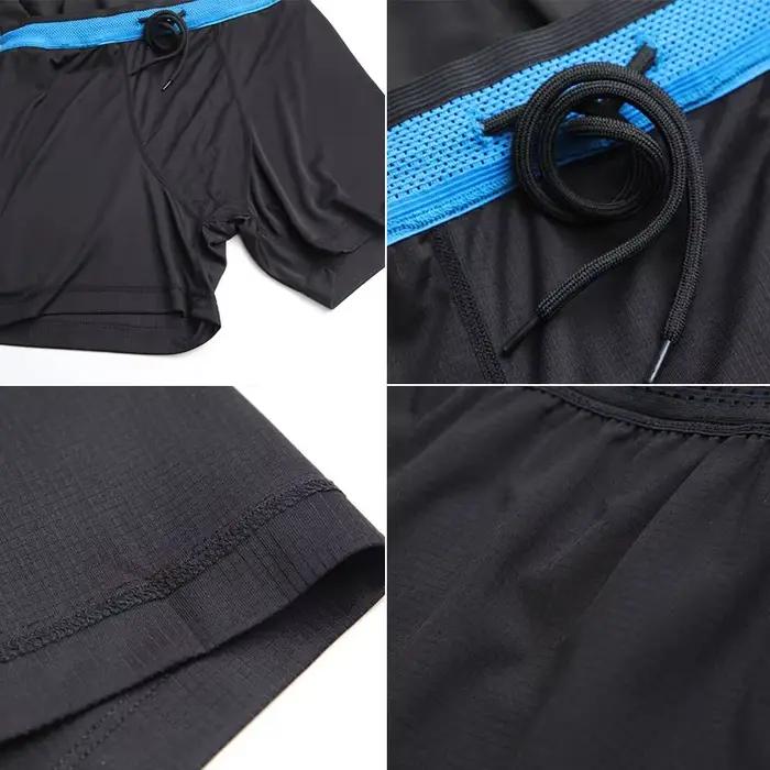 Short de course Marathon léger pour hommes, respirant et absorbant l'humidité, parfait pour les courses et entraînements physiques