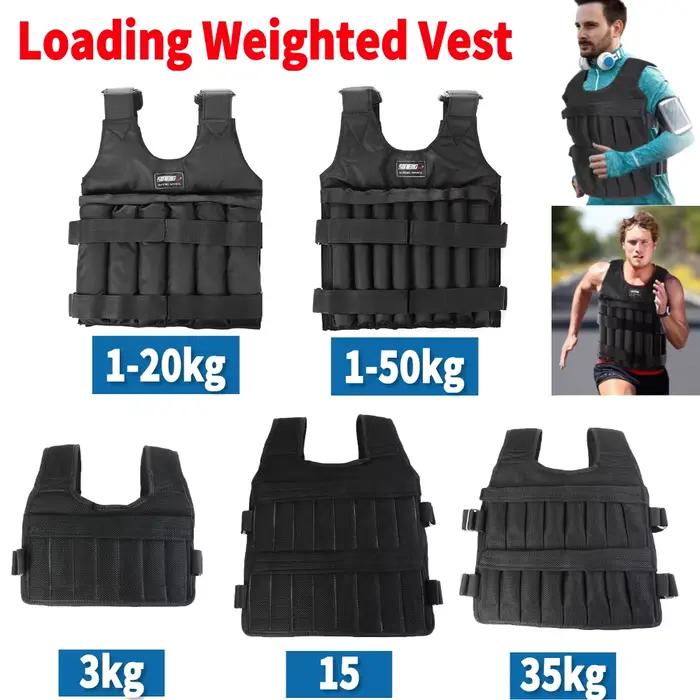 Veste de poids à chargement réglable pour hommes et femmes
