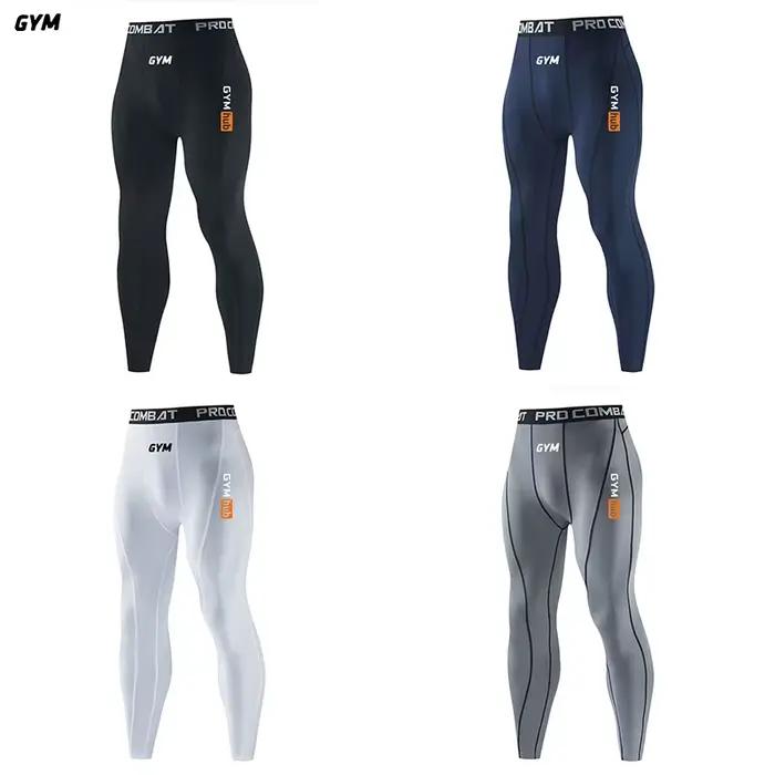 Pantalons de compression pour hommes, collants, leggings pour la course à pied, l'entraînement, le sport, le fitness, séchage rapide, pantalons d'entraînement