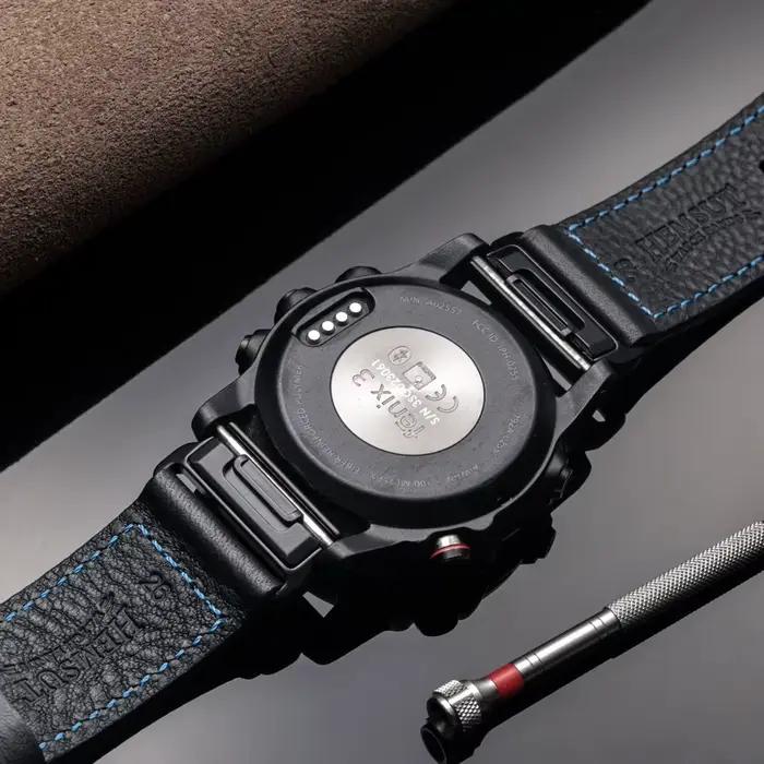Bracelet de montre en cuir de vachette pour Garmin