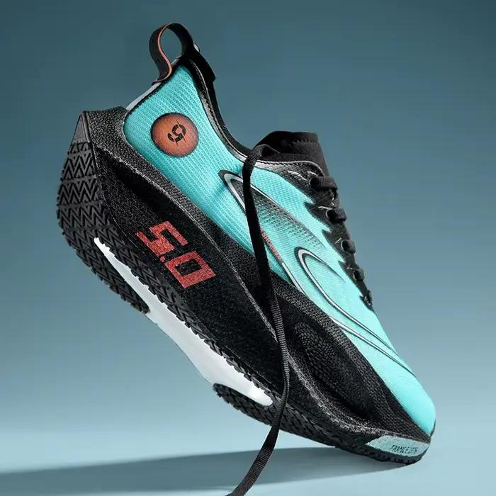 Chaussures de sport pour hommes amorti antidérapant plat résistant à l'usure baskets maille respirant plate-forme