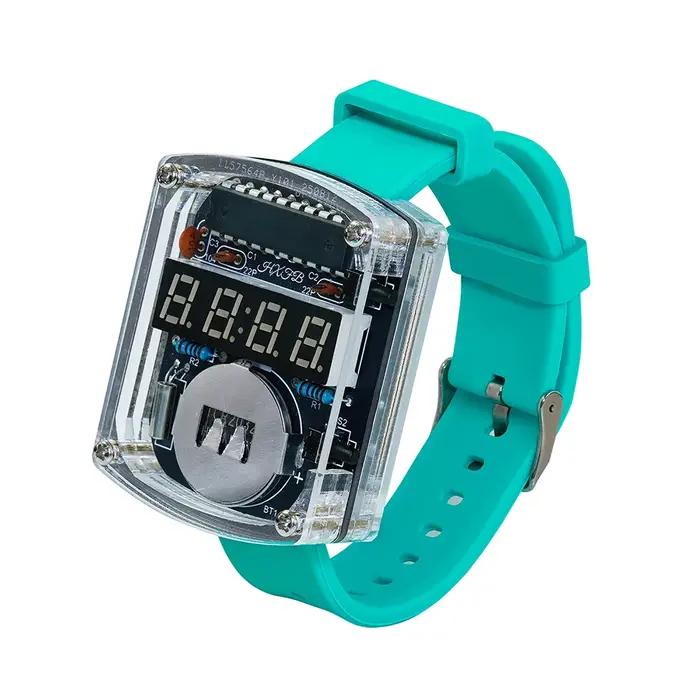 Kit de bricolage de montre électronique, affichage de Tube numérique LED, microcontrôleur, assemblage d'horloge, Circuit imprimé, fabrication de pratique de soudage créative