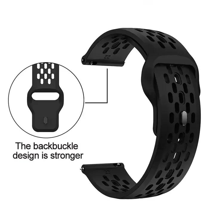 18 20mm 22mm Sport Silicone Strap For Garmin Forerunner 970 570 965 745 245 265 255 55 158 Vivoactive 6 5 4 3 Venu 3 2 2S 3S SQ2
