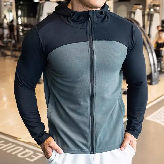Veste de course à capuche imperméable pour homme