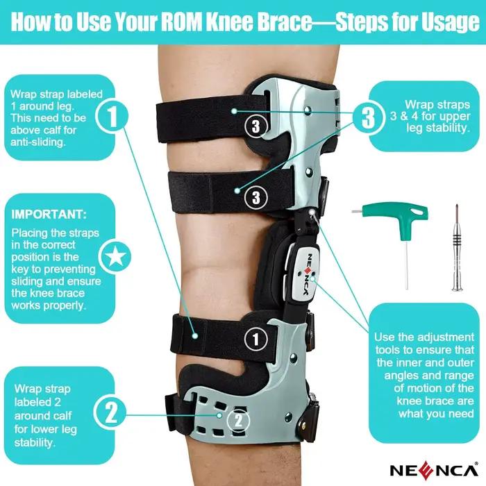 NEENCA OA Unloader genouillère soutien pour la douleur de l'arthrite arthrose défaut de Cartilage réparation nécrose avasculaire