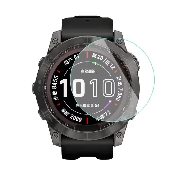 Protection en verre trempé pour Garmin Fenix 6 6 Pro 6 Sapphire 6S 6S Pro 6S Sapphire 6X 6X Solar 7 7S 7X 8 43/47/51mm多种颜色选择增强耐用性和美观性